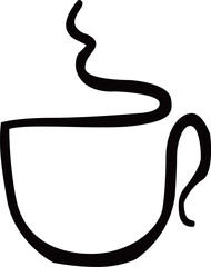 Vector illustration of cup of coffee