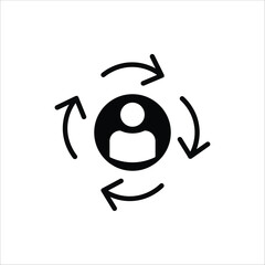 routine icons. simple solid vector