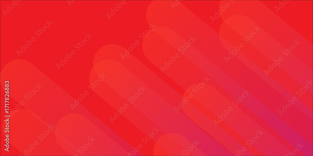 Poster abstract red background with waves. light curve line motion technology.
