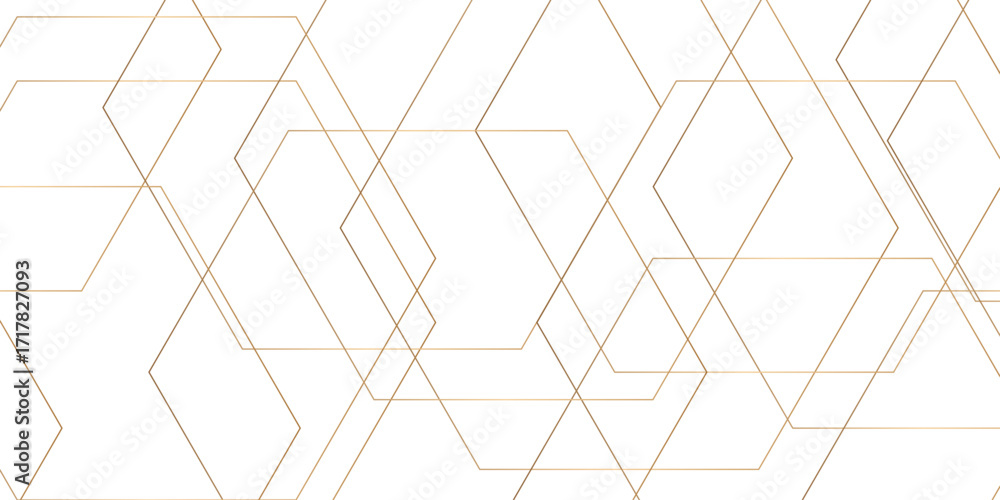 Poster Abstract minimal geometric light background design. white transparent material in triangle diamond and squares shapes in random geometric pattern.