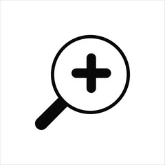 Fototapeta premium zoom in icons. simple solid vector