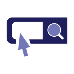 search bar icons. simple colored vector