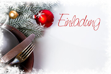 Einladung zur Weihnachtsfeier