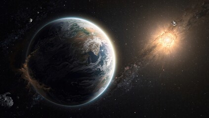 earth in space