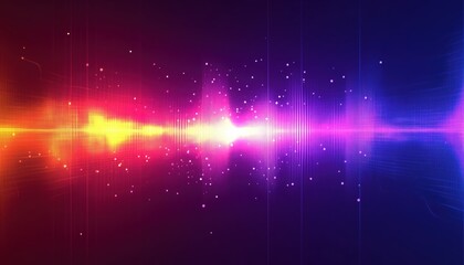 Gradient Background With Sound Wave Symbol Representing An Equalizer Concept. This Image Showcases The Essence Of Audio Visualization Technology In A Modern And Stylish Way.
