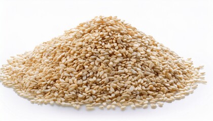 Sesame Isolated On White Background Full Depth Of Field