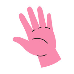 Obraz premium Hand gesture. Greeting pose.