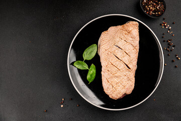 Duck breast raw poultry meat natural product tasty snack fresh delicious gourmet food background on the table rustic top view copy space
