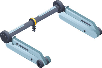 vector illustration of factory machine