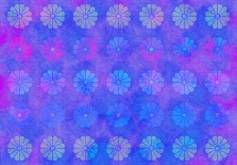 watercolor paper with yellow and pink spot pattern