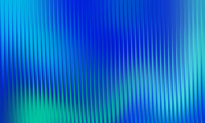 Fototapeta premium Fractal glass abstract blue and teal vertical ribbed textured background with a soft gradient effect, creating a sense of depth and fluidity