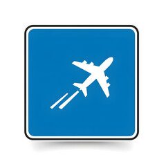 Fototapeta premium Airport Direction Sign Vector Design