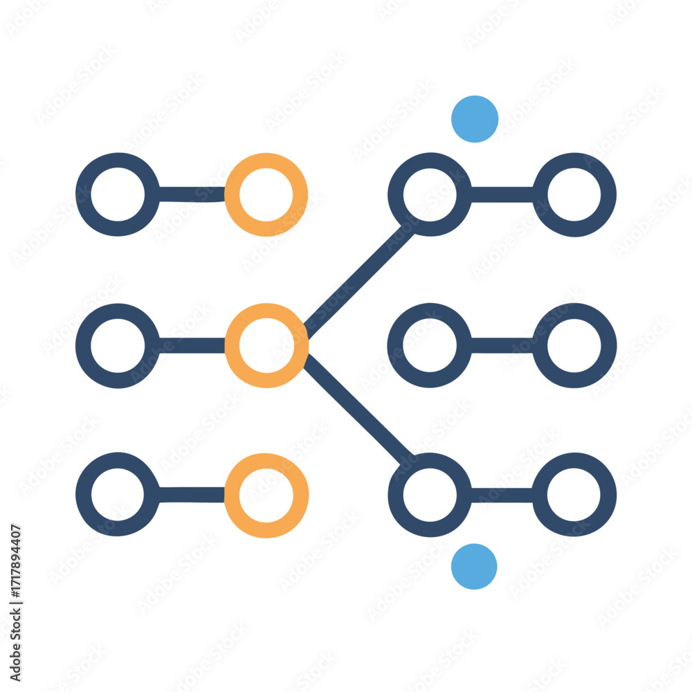 Poster network connection nodes diagram illustration for data flow visualization and connectivity concept d
