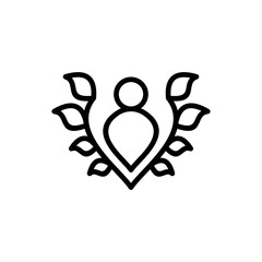self growth line icon