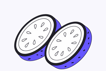 vector illustration of a clock