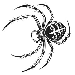 spider on a white background