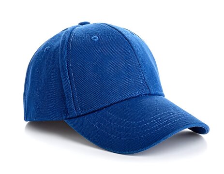 Blue baseball cap, studio shot