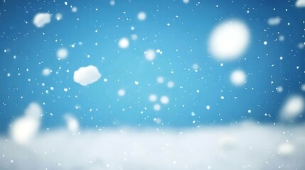 White snow particles cinematic isolated atmospheric blue gradient captured with 70-200mm f2.8 lens compressed dreamy tones