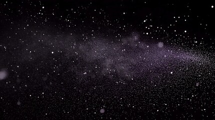 Obraz premium Cinematic glitter particles sparkling isolated dark tones captured with 35mm f1.8 lens sharp bright clarity