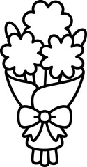 Cute Flower Bouquet Illustration