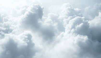 Fototapeta premium Various Atmospheric Phenomena Illustrated: Fog, Smoke, Mist, And Steam In Realistic Mockup With A Perspective View Of White Smog Clouds.