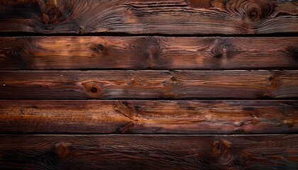 Naklejka premium Old Dark Wooden Planks With Heavy Texture Scratches And Distressed Surface Rustic Background Perfect For Vintage Style Design And Creative Backdrops