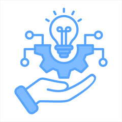 Obraz premium Technology Blue Icon