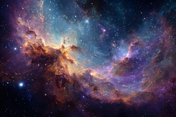 Fototapeta premium a large star cluster in the middle of a galaxy