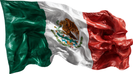 Waving Mexican Flag - Patriotism in Motion