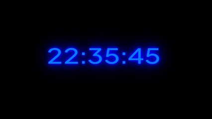 Countdown clock timer illustration. 