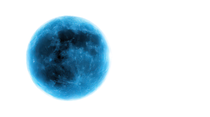 Glowing Blue Energy Sphere on Black Background