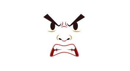 An illustration of an angry face with furrowed brows and bared teeth, conveying strong negative emotion.