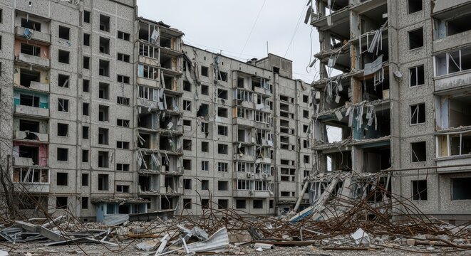 Devastation and resilience: the grim reality of war-torn urban environment