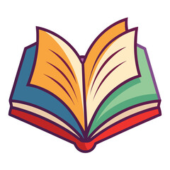book vector image on white background 