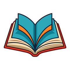 book vector image on white background 