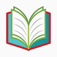 book vector image on white background 