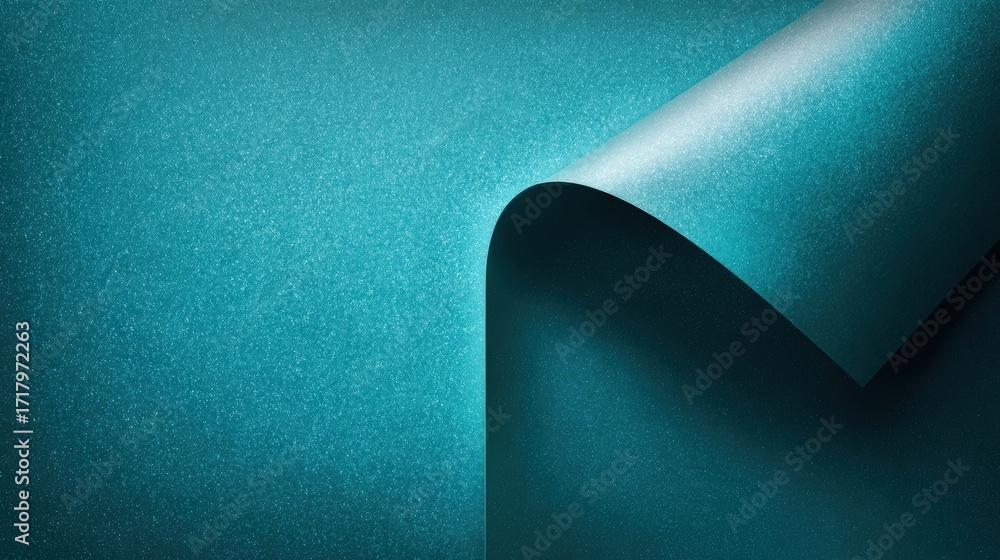Poster elegant poster with frosted vignette and deep teal matte center