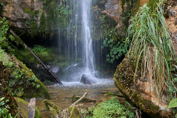 Yumbilla Falls plunges from the high cloud forest of Amazonas, carving its way into the valley...