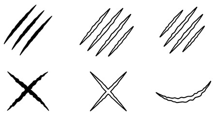 Dynamic scratch marks for edgy designs, crafting daring visual statements and unique effects