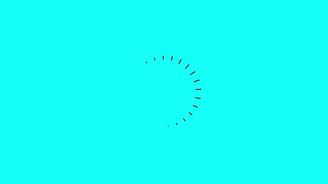 Rotating Circle Gap Animation with Trim Path Motion 4k UHD.