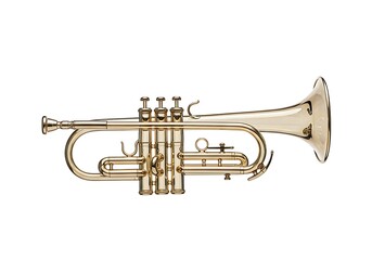 Fototapeta premium Golden trumpet instrument