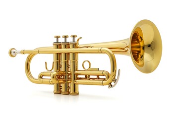 Golden trumpet instrument