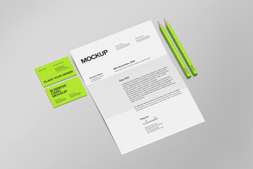 Minimal elegant paperwork mockup