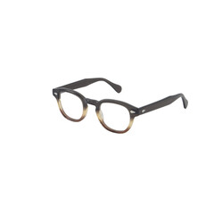 Fototapeta premium Stylish tortoiseshell frame eyeglasses on a black background