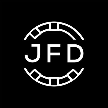 &ldquo;Modern JFD Monogram Logo Design, Sleek Minimalist Letter mark in Circle, JFD LATER LOGO, High-Contrast Branding Concept&rdquo;
