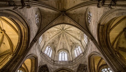Fototapeta premium Interior church dome, arches, light