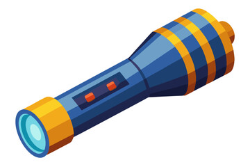 flashlight isolated on white background