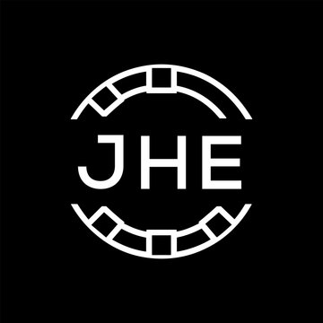 &ldquo;Modern  Monogram Logo Design, Sleek Minimalist Letter mark in Circle, JHE LATER LOGO, High-Contrast Branding Concept&rdquo;
