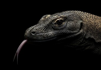 Fototapeta premium Komodo dragon closeup