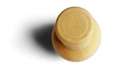 Isolated Wooden Pushpin